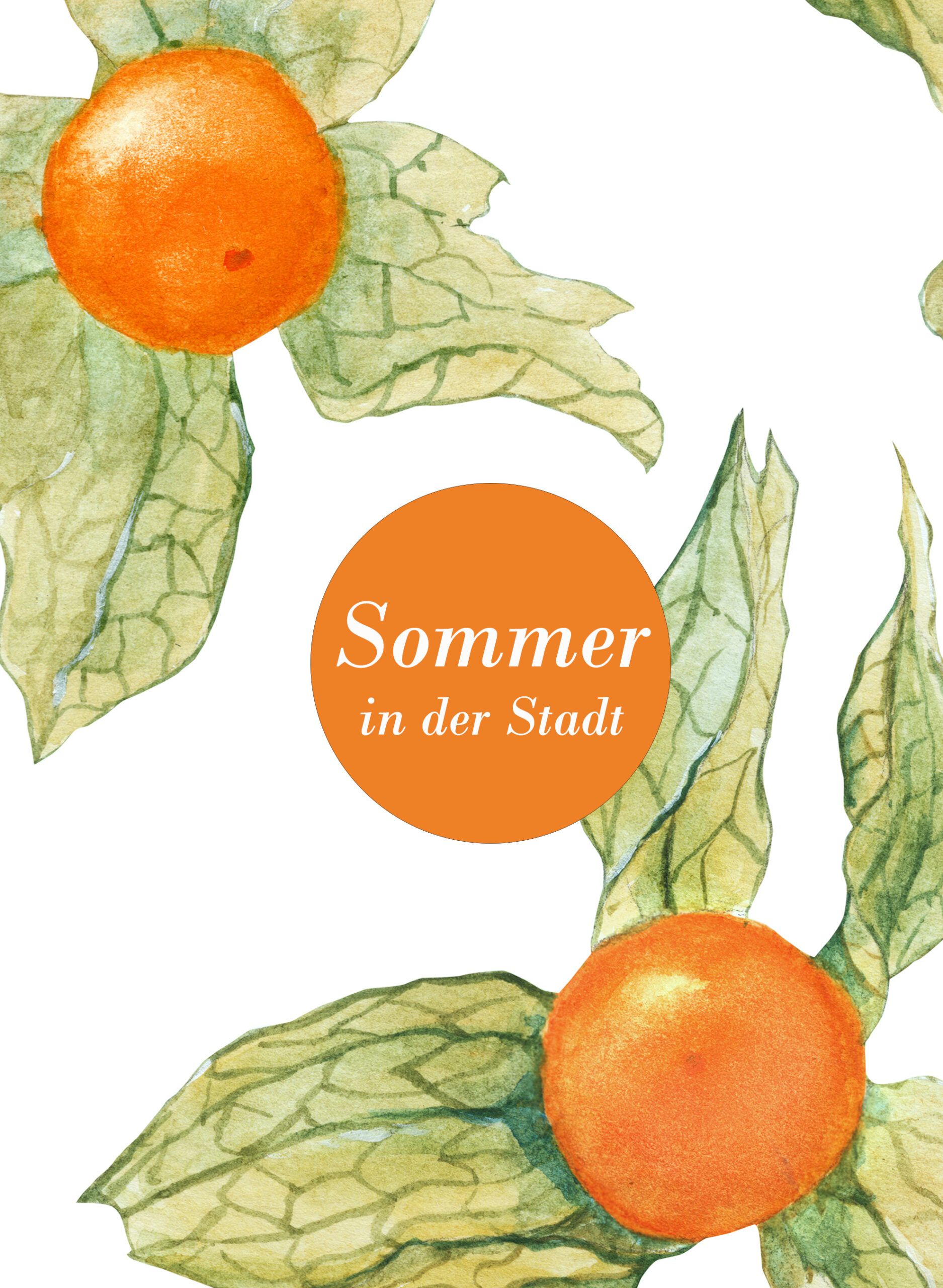 Botanical Watercolor Physalis